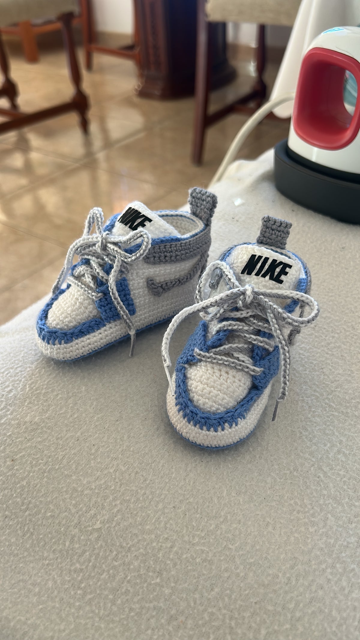 Zapatillas Crochet para Bebé Tipo Sneaker